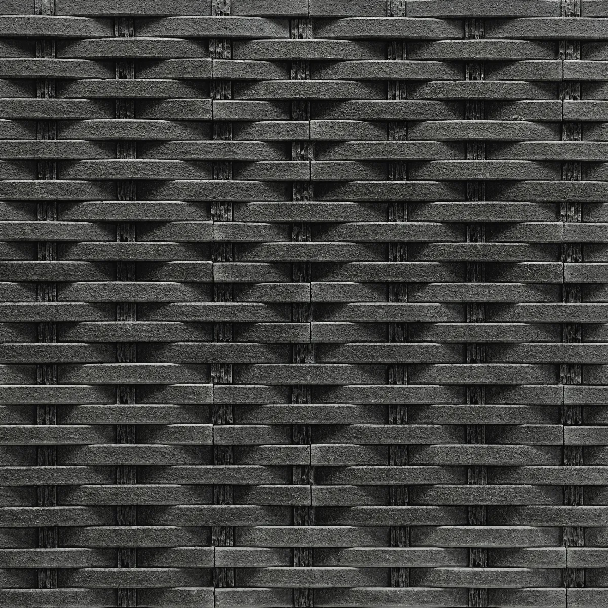 ECONOMY Tile Rattan black