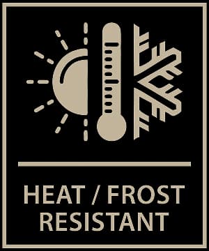Frost-resistant and heat-resistant