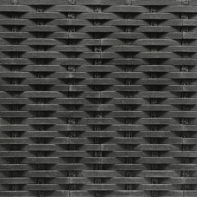 ECONOMY Tile Rattan black