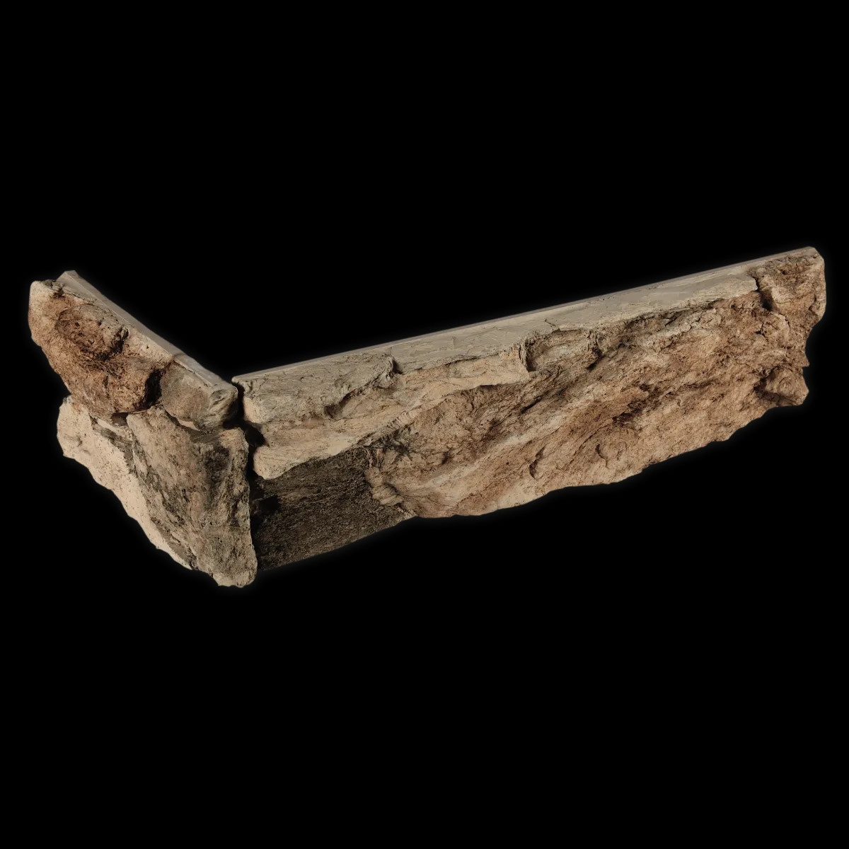 Stone Rock brown - Edge piece