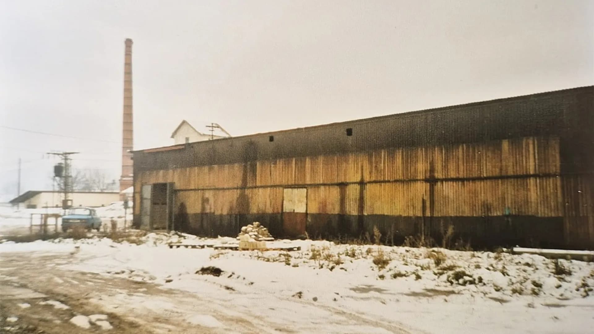 Old metal hangar