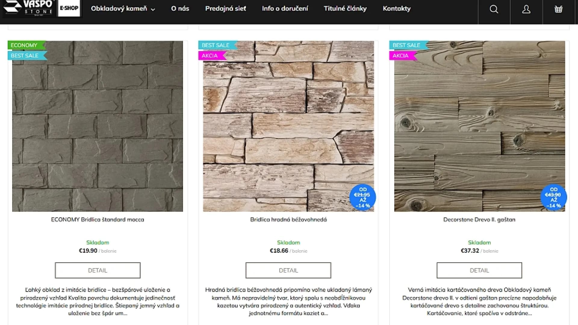Creation of the E-shop – Choose Tiles from Home